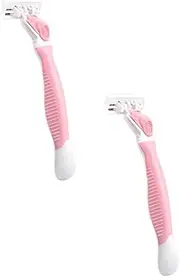 Beavorty 2Pcs Safety Hair Shaver Razor for Women Men Portable Armpit Hair Remover with Sharp Edges Easy to Control Skin Friendly Design for Smooth Shaving Hard to Reach Areas