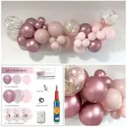 Balloon Garland Arch DIY Kit 1.7m Dusk Pink Girl Birthday Wedding Party