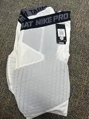 Nike PRO COMBAT Mens padded compression shorts White 2XL New 503318