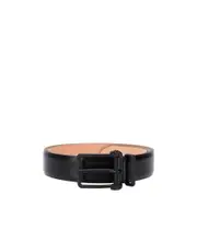 Alexander McQueen Logo Printed Buckle Belt 100 Black