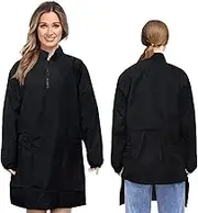 Gliitatu Dog Grooming Smock Barber Jackets for Women Men Pet Cat Groomer Smock Hairdresser Smock Apron Long Sleeve