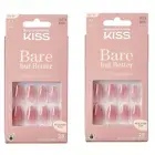 KISS Bare but Better Sculpted Nude Fake Nails, Nude Nude, 56 Count Total