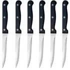 6 Steak Knives Set Serrated Steel Utility Steakhouse Cutlery Utensils