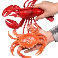 在飛比找蝦皮購物優惠-[現貨在台 快速出貨]仿真大龍蝦螃蟹模型 海洋動物玩具 塑膠
