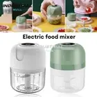 Electric Mini Garlic Chopper Meat Grinder Crusher for Nut Vegetable Fruit Food