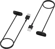 FitTurn USB Charger intended for Fitbit Ace 3 Activity Tracker intended for Kids 3.3ft/100cm Replacement USB Charger Charging Clip Cable Base Data Sync intended for Ace 3 Fitness Tracker 6+ 2Pack Black