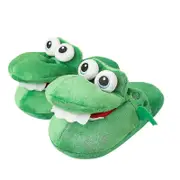 Jtgg Crocodiles Plush Slippers With Open Mouth Cotton Slippers With A Moving Mouth-DF For Kids 38-42(27cm)