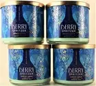 QTY 4 - Bath & Body Works White Barn BERRY SPRITZER 3 Wick 14.5Oz Scented Candle