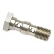 Aeroflow Stainless Steel Double Banjo Bolt 3/8"-24, AF305-03