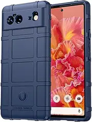 [Monwutong] Case for Google Pixel 6,Rugged Shield Slim Phone Case with Military Grade Shockproof Protection,Drop-Tested and Camera Lens Protection Cover for Google Pixel 6 HD Blue