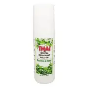 Thai Deodorant Roll On Tea Tree Floral 3 Oz By Thai Deodorant Stone