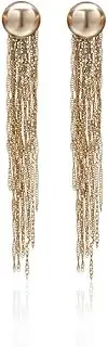 MAYJAI Pearl Tassel Earrings