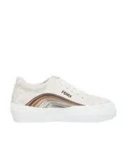 White fabric low-tops 35