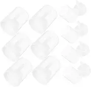 GANAZONO 10pcs Spray Nozzle for Bottles Aerosol Can Caps Plastic Spray Paint Tips White Sprayer Nozzles