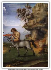 The Wounded Centaur (verso the Birth of Venus) Filippino Lippi