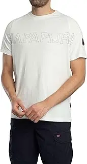 Napapijri Men's Relaxed Ambra T-Shirt, White Heron