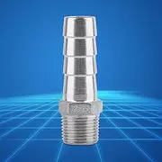 ViaGasaFamido Stainless Steel 304 Male Thread Pipe Fitting Hose Tail Connector BSP 1/8 Inch - Custom Fit, Easy Installation, Wide Application for Barb Hose Connector Quick Connection, Ideal