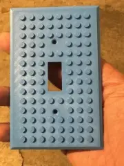 Lego compatible outlet light switch - BLUE