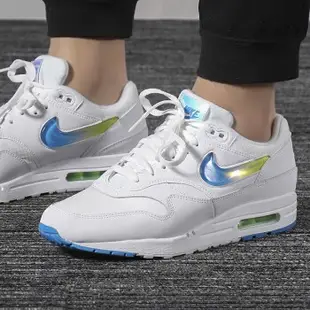 Nike Air Max 1 Jewel 白藍 漸層 慢跑 氣墊 男 藍綠 果凍 AO1021-101