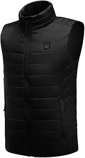[mercenary] USB Heated Vest - 3 Heating Levels Windproof Heated Vest,Smart Heated Jacket, Electric Heated Coat, Body Warmer for Camping, Hiking, Hunting, Skiing, Fishing for Men and Women