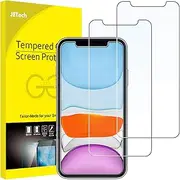 JETech Screen Protector for iPhone 11 and iPhone XR 6.1-Inch, Tempered Glass Film, 2-Pack