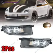 2Pcs For Volkswagen Beetle 2012-2016 Front Fog Light Lamp With Halogen Bulbs