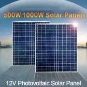 1000W 500W 12V Photovoltaic Solar Panel Kit 100A Controller Solar Panel Charger