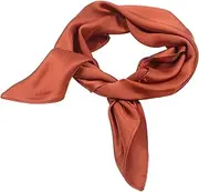 [ROMISBABA] Solid Color Silk Scarf Solid Colored Neckerchief Western Costume Scarf Silk Head Scarf Neck Scarf for Women Sailor Scarf Women Clothing Accessories Lady Neck Scarf Hair Scarf