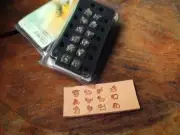Custom made leather craft Stamp Tool All 12 Star sign zodiac