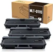 3 Pack Compatible MLT-D111S Toner Cartridge Compatible with Samsung SL-M2020 SL-M2020W SL-M2070 SL-M2070FW(3 Pack)