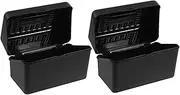 VILLFUL Plastic Index Card Storage Box Note Card Organizer Locking Lid for Office Home