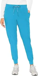 [Med Couture] Scrub Jogger Pants for Women, Seamed Bottoms with 4 Spacious Pockets MC8721