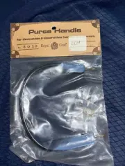 Vintage ROYAL COAT Blue MOP Lucite Round Purse Handle Replacement 8020 NOS