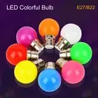 3W Home Decor Flashlight E27 B22 LED Bulb Colorful Light G45 Lamp