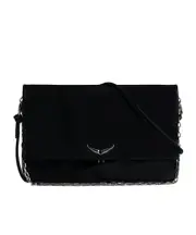 Zadig Voltaire Rock Eternal XL Clutch Bag One size Black