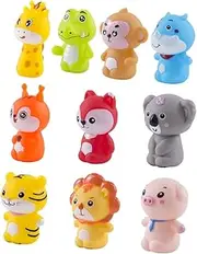 2Sets Animal Finger Puppets Engaging Vinyl Finger for Interactive Play for Learning and Storytelling Present