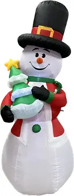 8ft Gemmy Airblown Inflatable Prototype Christmas Whimsical Snowman #881374