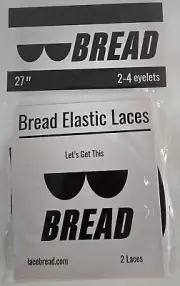 Bread Elastic Shoelaces 27" Black