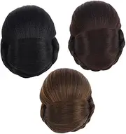 Baluue Hair Bun Wig Bag Synthetic Fiber Extension Chignon for Women Donut Clip Bun Hairpiece for Daily Events Parties
