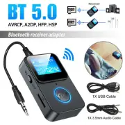 Wireless Bluetooth 5.0 Receiver 3.5 mm AUX Home Stereo Car Music Audio Adapter