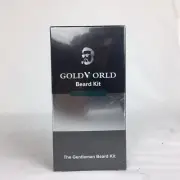 Gold World Beard Kit Grooming Kit Brush, Beard Comb, Scissor