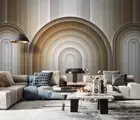 3D Geometric Arch Wallpaper Wall Mural Removable Self-adhesive 938