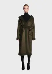 [4TH & RECKLESS] Emel Belted Borg Trim Coat
