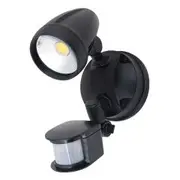 Domus Muro Pro 15W LED Tri Colour Single Head Outdoor Spotlight with Sensor