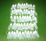 US 50-Pack 5/10ml Reuse Needle Tip Glue Applicator Squeeze Bottle - Frosted