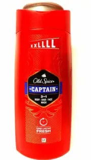 Old Spice Captain 3 in 1 Body Hair Face Wash & Shampoo for Men, 675ml