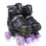 Kids Roller Skates for Girls Ages 5-8 6-12, Adjustable 4 Sizes Quad Girls Ska...
