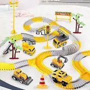 Toddler Boy Toys for 3 4 5 6 Year Old, Total 236 PCS Construction Toys Race Tracks for Boys Kids Toys, Birthday Toys for 3 4 5 6 Year Old Boys Girls Kids (234pcs)