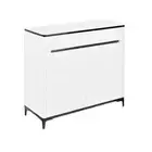 Foret Shoe Cabinet Buffet Sideboard Hallway Table Kitchen Storage 2 Doors White