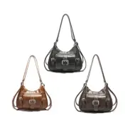 Retro Style Shoulder Handbag PU Leather Backpack Casual Crossbody Purse